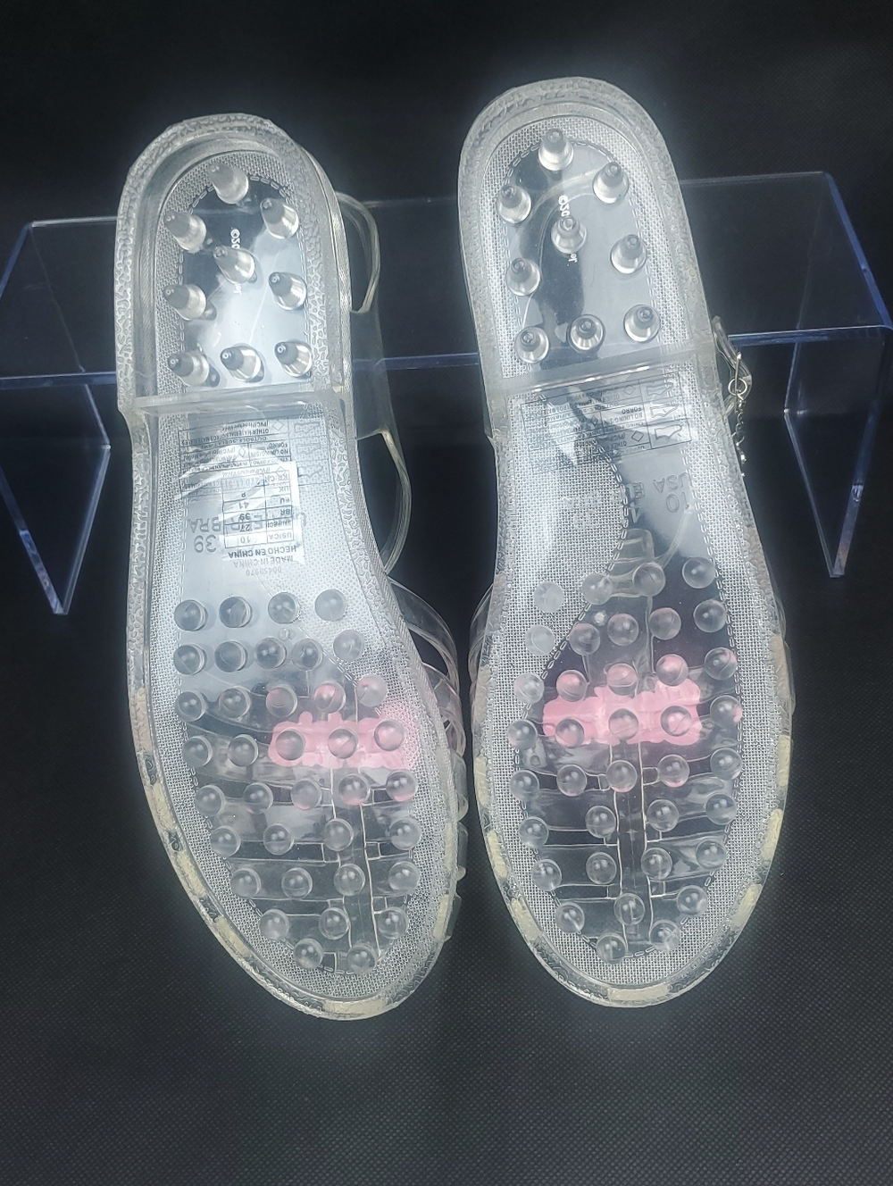 Clear Jelly Sandals Barbie x Forever 21 Exclusive Collaboration Women's Size 10 - Picture 9 of 15